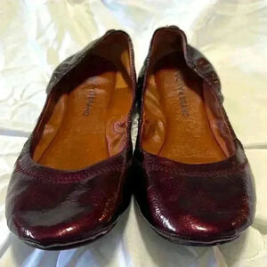 Lucky Brand Womens Emmie Ballet Flat Crimson Size 7.5
